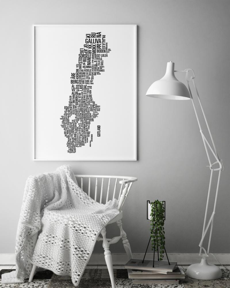 Kommuner i Sverige 50x70 cm