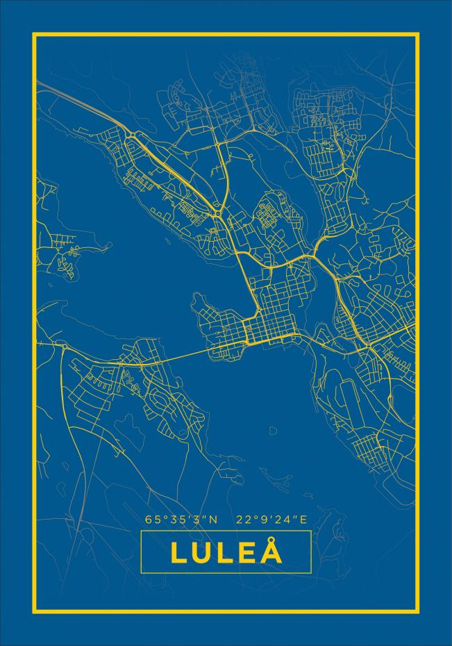 Map - Lule - Blue