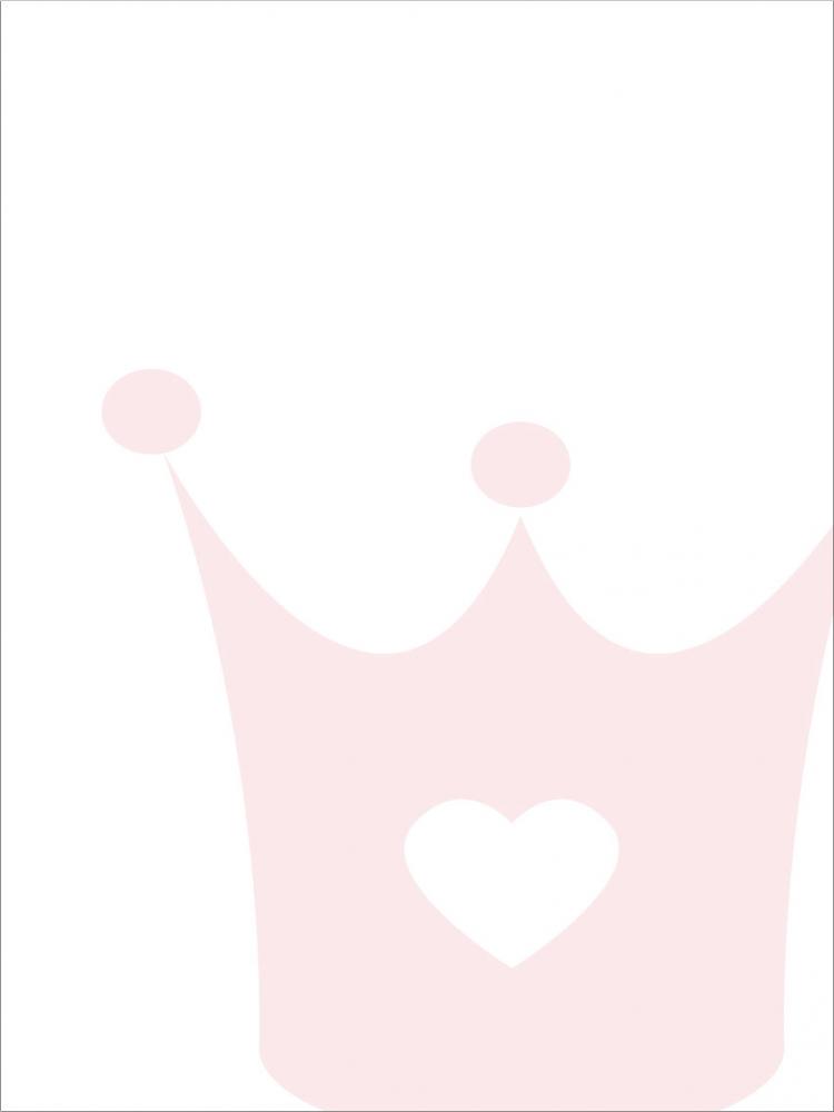 Prinsessekrone - Rosenrosa Plakat