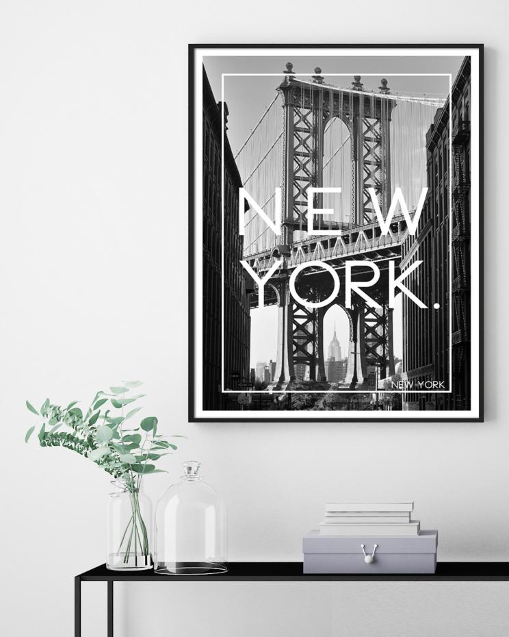 New York Black & White - 50x70 cm