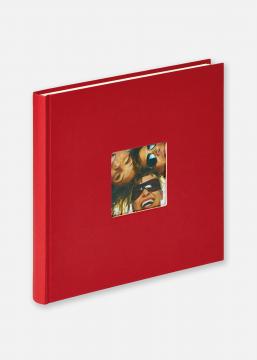 Fun Album rd - 26x25 cm (40 Hvide sider / 20 blade)