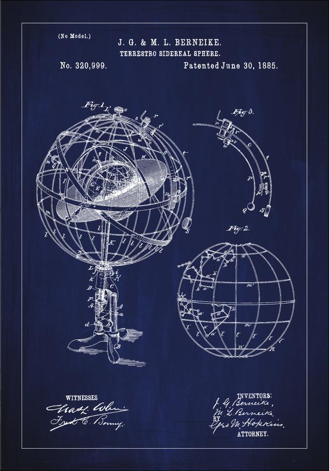 Patenttegning - Astronomisk model - Bl