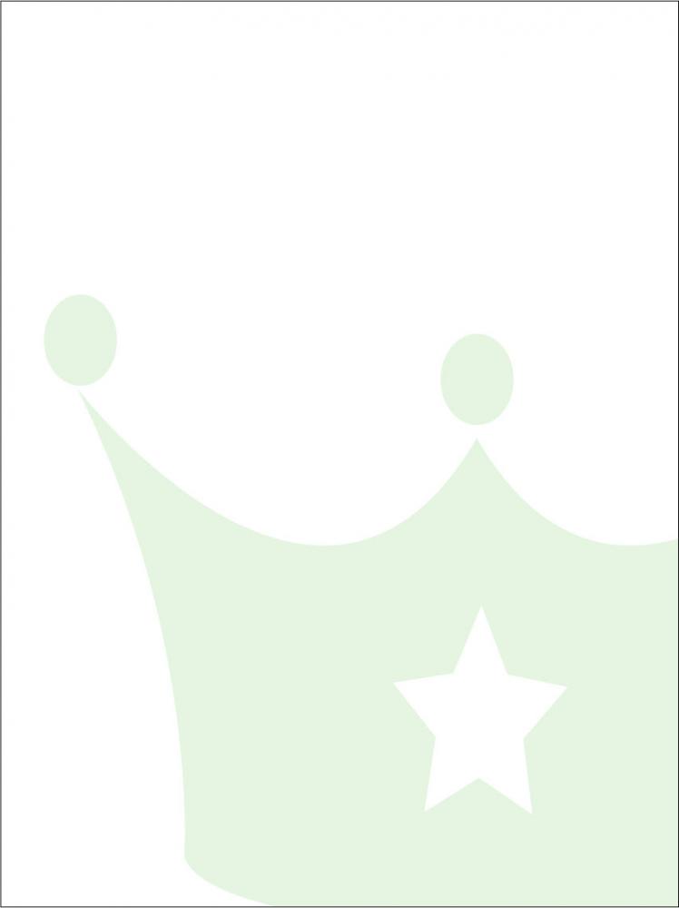 Prinsekrone - mintgrn Plakat