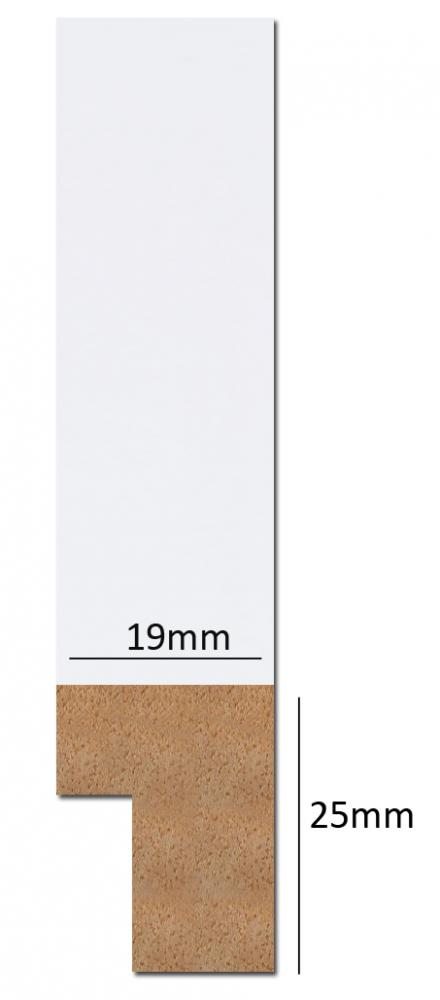Ramme Eksklusiv Hvid 21x29,7 cm (A4)
