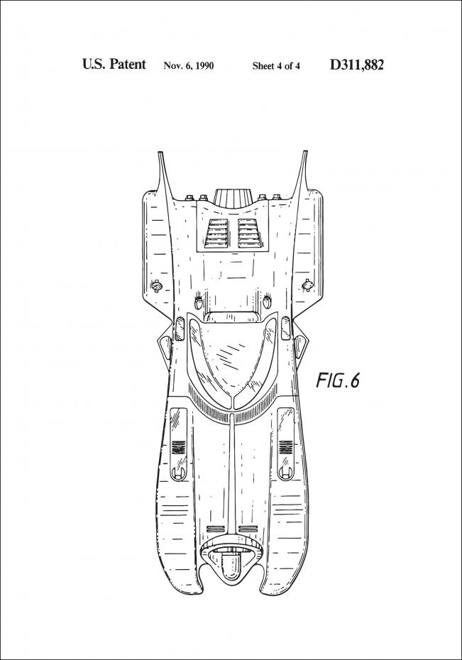Patenttegning - Batman - Batmobile 1990 IIII