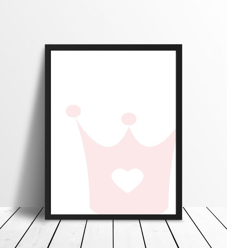 Prinsessekrone - Rosenrosa Plakat