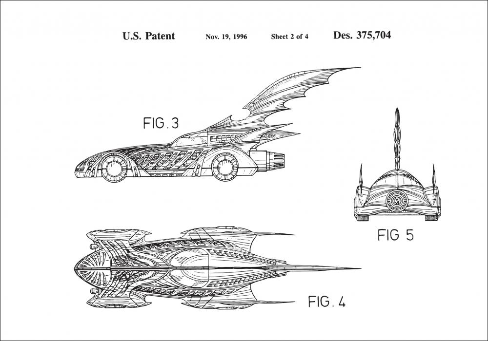 Patenttegning - Batman - Batmobile 1996 II