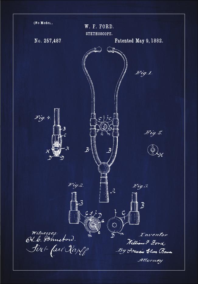 Patenttegning - Stetoskop - Bl