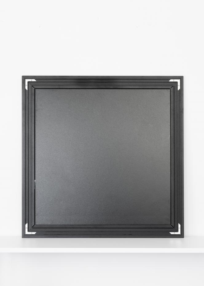 Spejl View by Lassen Sort 56x56 cm
