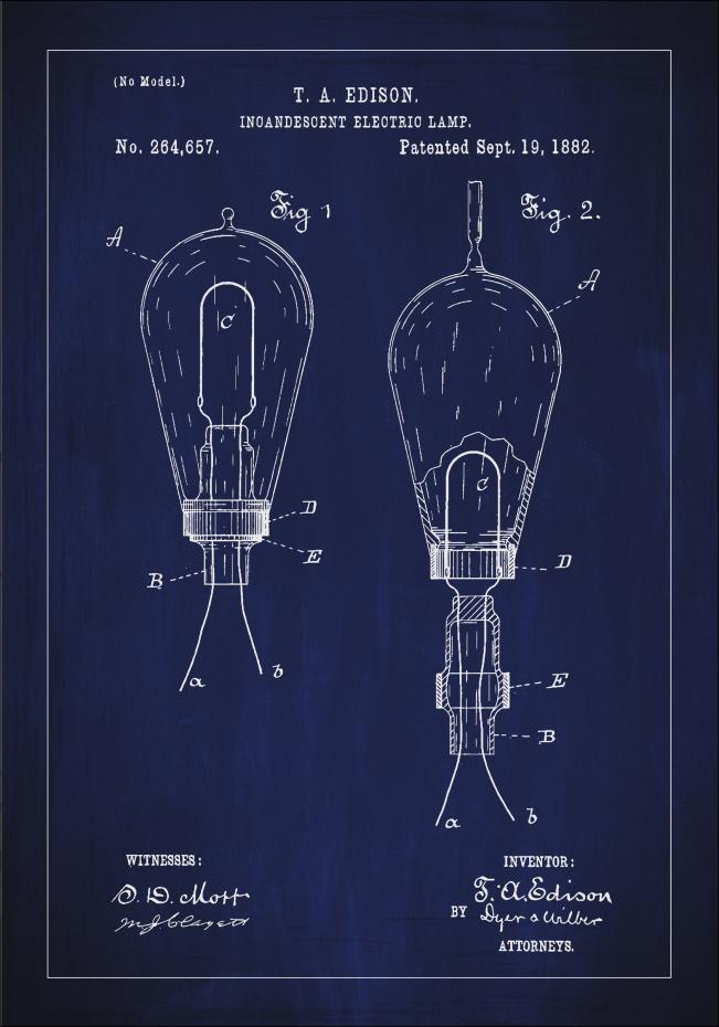 Patenttegning - Elpre A - Bl Plakat