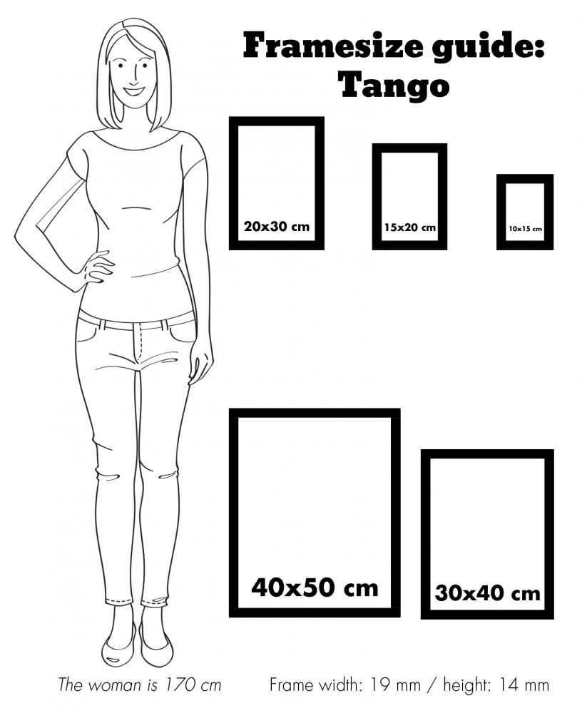 Ramme Tango Wood Sort - 13x18 cm