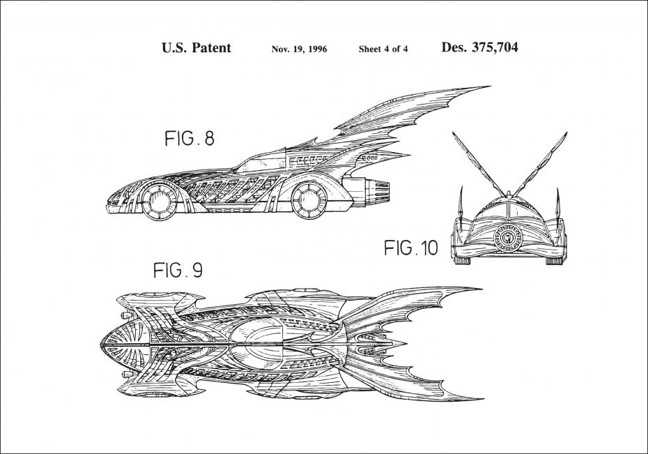 Patenttegning - Batman - Batmobile 1996 IIII